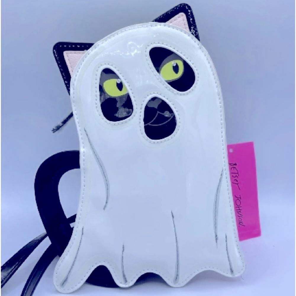 New Betsey Johnson Glow In The Dark Cat Ghost Purse ~ Viral TikTok - Picture 6 of 11